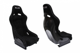 Fotel sportowy Slide RS zamsz carbon black S
