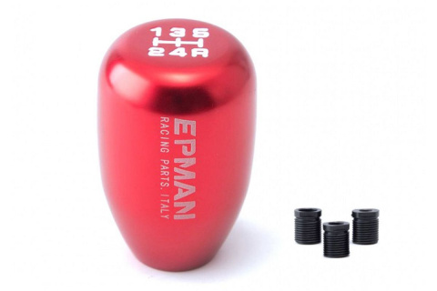 Gałka zmiany 5 biegów EPMAN M8 M10 M12 red