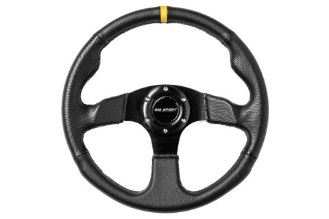 KIEROWNICA SPORTOWA BM SPORT 350mm OFFSET 0mm Skóra