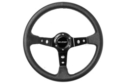 KIEROWNICA SPORTOWA BM SPORT 350mm OFFSET 90mm Skóra