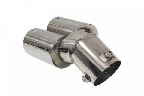 Końcówka wydechu tłumika TurboWorks 2x60mm montaż 60mm