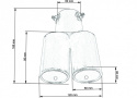 Końcówka wydechu tłumika TurboWorks 2x60mm montaż 60mm