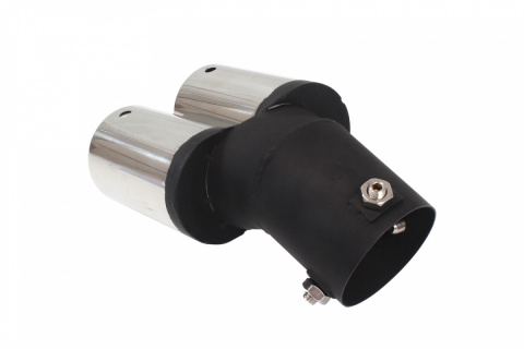 Końcówka wydechu tłumika TurboWorks 2x60mm montaż 60mm