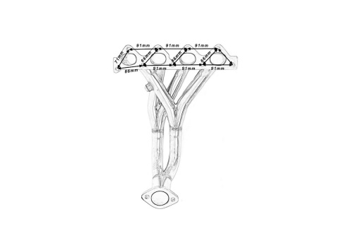 Kolektor wydechowy HYUNDAI COUPE 1997-2001 2.0