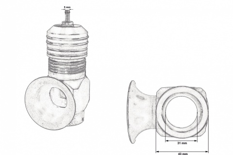 Zawór BLOW OFF Turboworks RF BOV Black