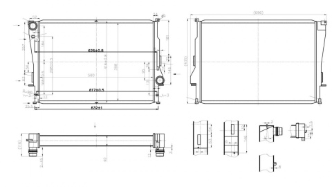 Chłodnica wody TurboWorks BMW E46 318d 320d 330d