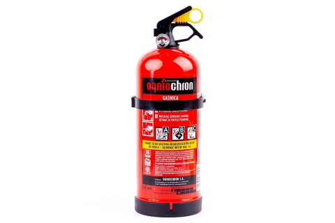 Gaśnica samochodowa OGNIOCHRON 2kg MOCOWANIE + MANOMETR