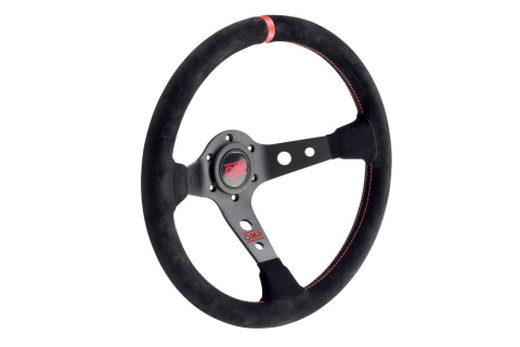 Kierownica zamszowa OMP Corsica Scamosciato