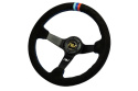 Kierownica zamszowa RBS Technology 350mm offset 90mm