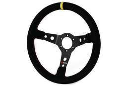 Kierownica zamszowa RRS MONTE CARLO 350mm offset 65mm