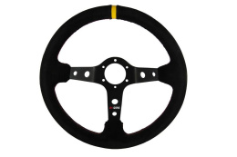 Kierownica zamszowa RRS RALLY+ 350mm offset 90mm