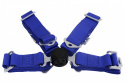 Pasy sportowe 4 punktowe 2" Quick blue