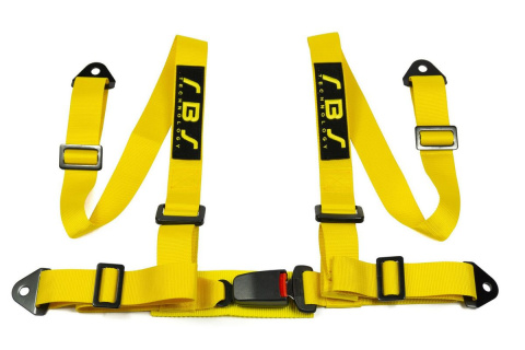 Pasy sportowe 4 punktowe 2" RBS yellow