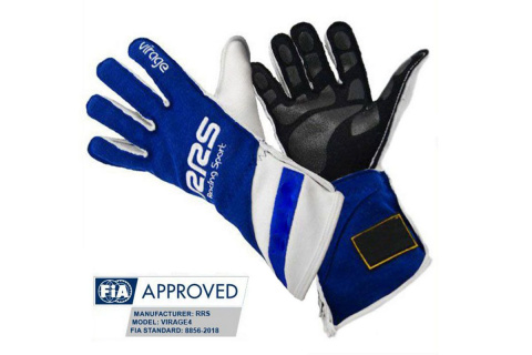 Rękawice RRS VIRAGE 2 HOMOLOGACJA FIA