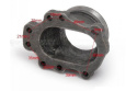 Flansza downpipe 8 śrub T25 T28 GR25 GT28R GT28RS GT2871R na 2,5\" V-Band
