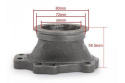 Flansza downpipe 8 śrub T25 T28 GR25 GT28R GT28RS GT2871R na 2,5\" V-Band