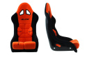 Fotel sportowy Slide GT FIA zamsz orange
