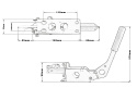 Hamulec ręczny hydrauliczny ProRacing pion / poziom zapadka + pompa