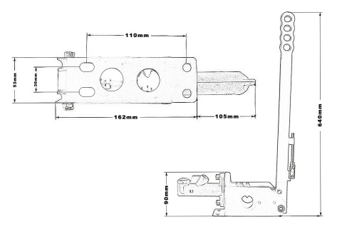 Hamulec ręczny hydrauliczny TurboWorks PION B07 64cm + pompa