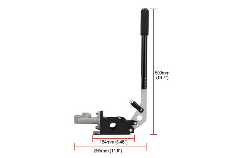 Hamulec ręczny hydrauliczny RBS pion 50cm zapadka + pompa