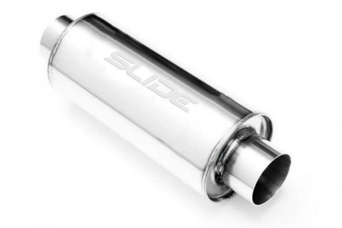 Sportowy tłumik środkowy 76mm 3" 350mm Slide 304SS