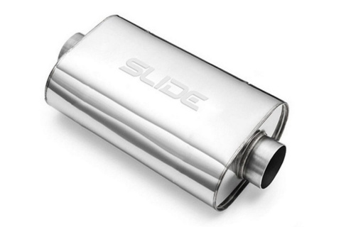 Sportowy tłumik środkowy 76mm 3" 350mm Slide 304SS