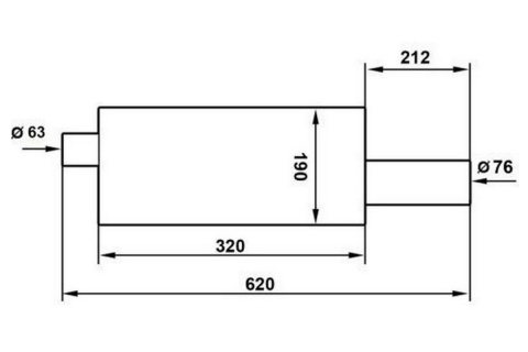 Tłumik TurboWorks TWIN LOOP 2,5"