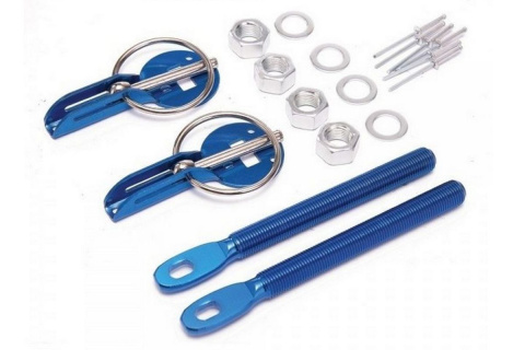 Zapinki maski BM SPORT kołkowe niebieskie