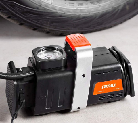 Kompresor samochodowy 12V 230V 150 PSI 3 adaptery