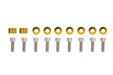 Śruby kolektora głowicy Honda Civic JDM PASSWORD 8mm gold 9szt.