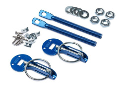 Zapinki maski Sparco kołkowe blue stalowe