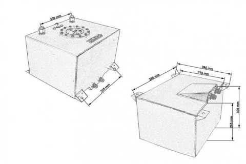 Zbiornik paliwa TurboWorks 30L z czujniikiem