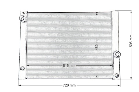 Chłodnica wody TurboWorks BMW E60 520i 523i 530i 2007-2010