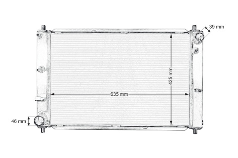 Chłodnica wody TurboWorks FORD MUSTANG 1997-2004 MANUAL