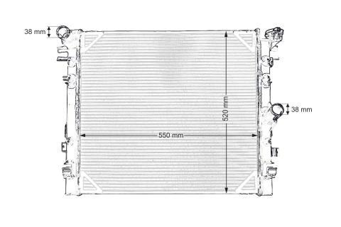Chłodnica wody TurboWorks JEEP WRANGLER JK 3.6 3.8 2006-2018