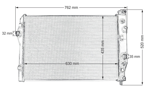 Chłodnica wody TurboWorks Chevrolet Camaro IV 1993-2002