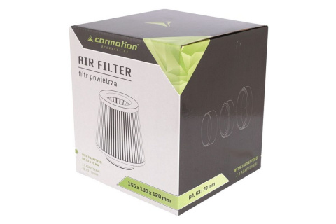 Filtr stożkowy Carmotion do 240KM 60-76mm zielony