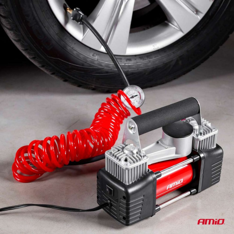 Kompresor samochodowy 12V 150 PSI dwutłokowy