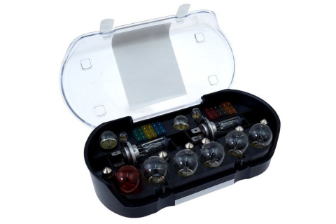 ZESTAW ZAPASOWYCH ŻARÓWEK H7 12V + BEZPIECZNIKI 30 ELEMENTÓW