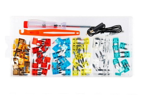 Bezpieczniki mini próbnik chwytak zestaw 92 sztuk