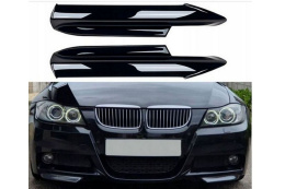 Dokładka zderzaka przód BMW E90 E91 2004-2008 FLAPSY czarny połysk