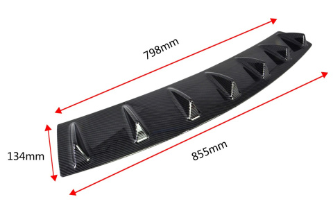 Dyfuzor dokładka zderzaka aerodynamiczna lip x7 carbon