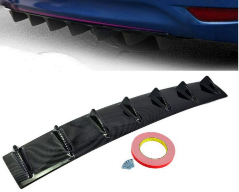 Dyfuzor dokładka zderzaka aerodynamiczna lip x7 carbon