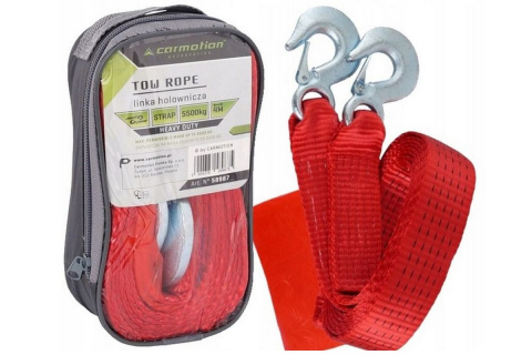 LINA LINKA HOLOWNICZA Z HAKAMI 4m 5500kg 5,5T TAŚMOWA