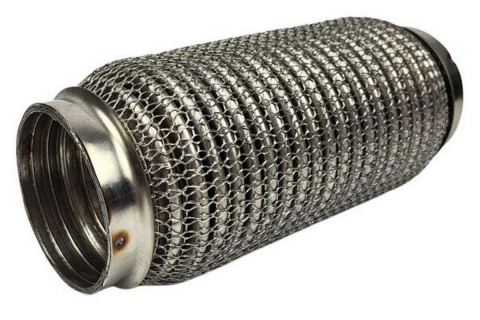 Łącznik elastyczny wydechu wzmocniony 2,5" 20cm nierdzewka