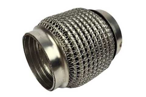 Łącznik elastyczny wydechu wzmocniony 3" 10cm nierdzewka