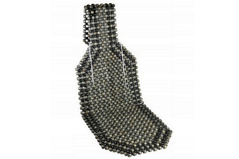 MATA KORALIKOWA KORALIKI NA SIEDZENIE SZARO-CZARNE