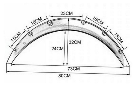 Poszerzenia nadkoli small czarne +40mm 2 sztuki