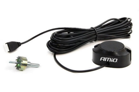 CZUJNIKI PARKOWANIA ZESTAW 4 SZTUKI WEWNĘTRZNE CZARNE AMIO