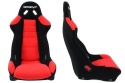 Fotel sportowy Bimarco Cobra III welur black-red